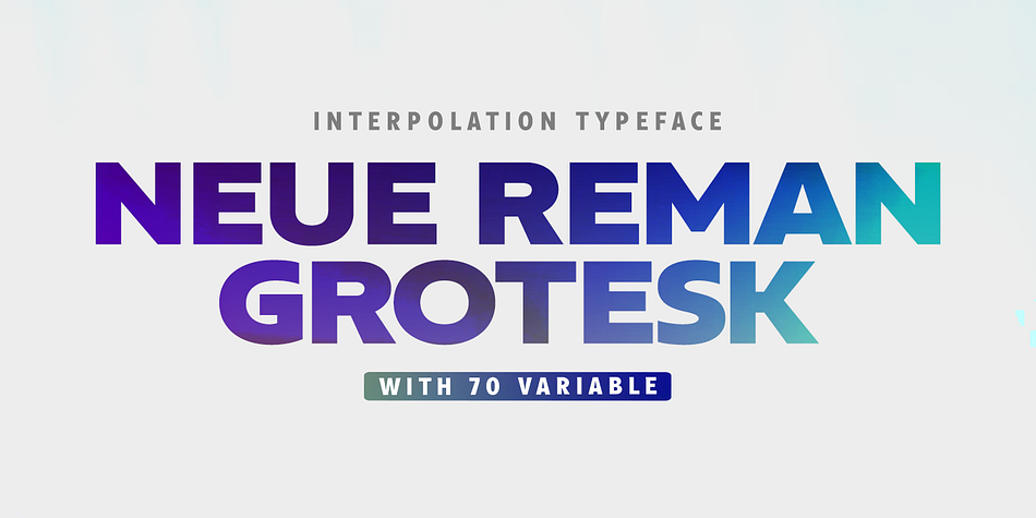 Neue Reman Grotesk Condensed Extra Light Italic family preview