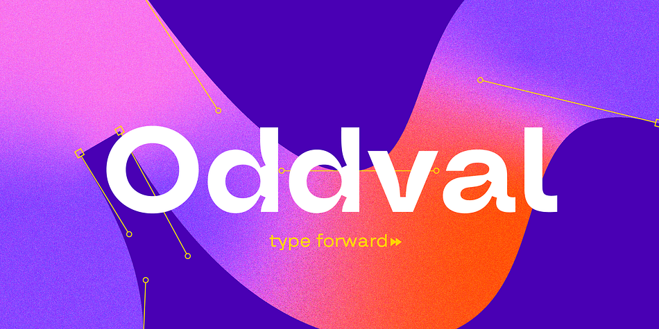 Oddval SemiBold family preview