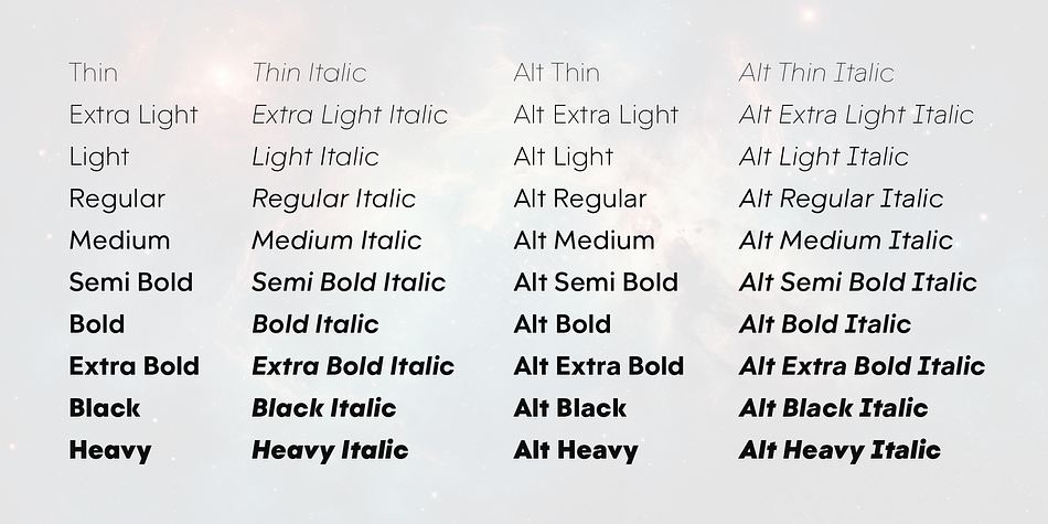Olyford Alt Semi Bold family specimen 2