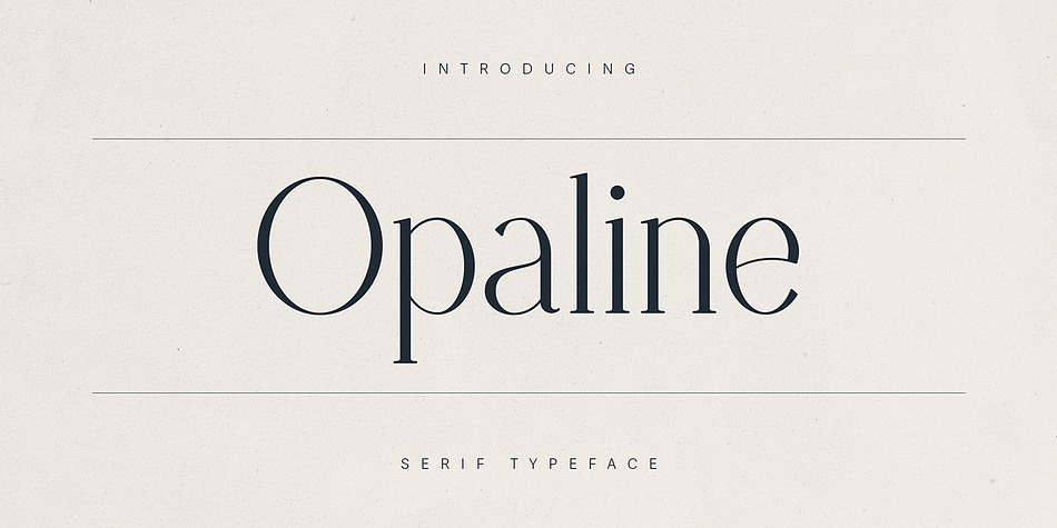 Opaline Regular family preview