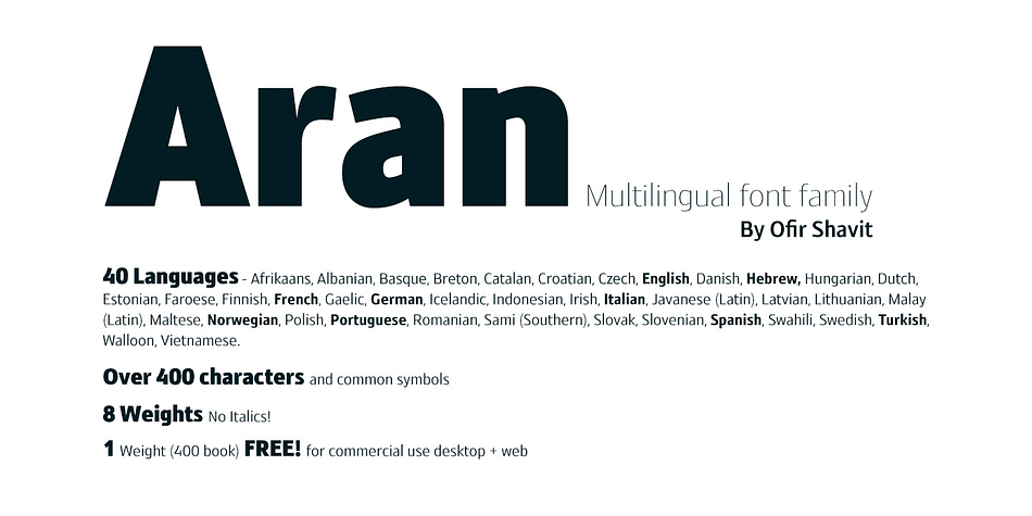 OS Aran Book 400 family preview