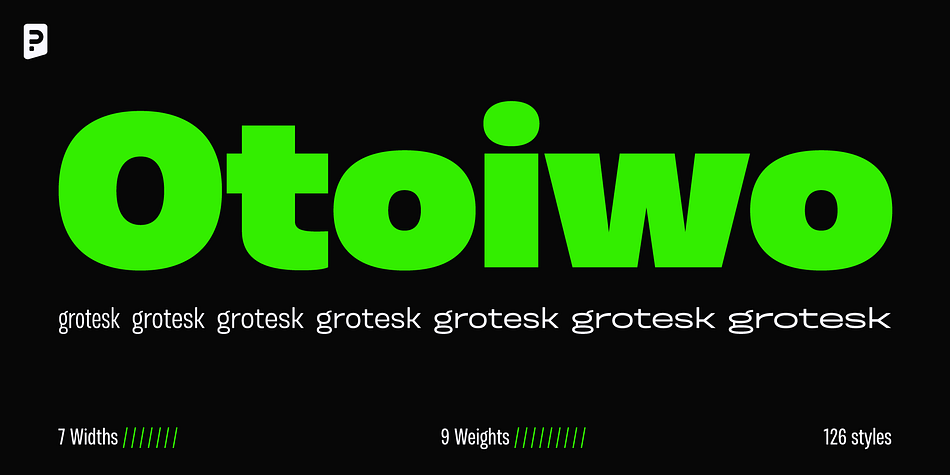 Otoiwo Grotesk Compressed Extra Light family preview