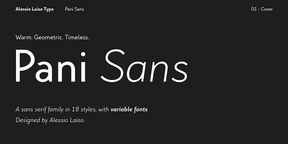 Pani Sans Extra Light family preview
