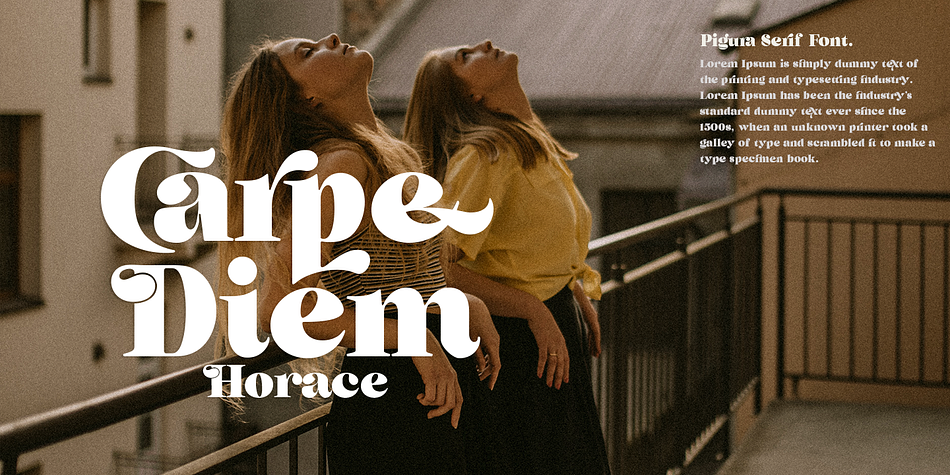 Pigura Serif Italic family specimen 2