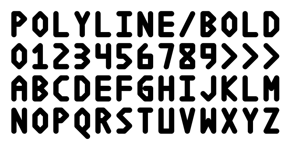 Polyline Regular family specimen 2