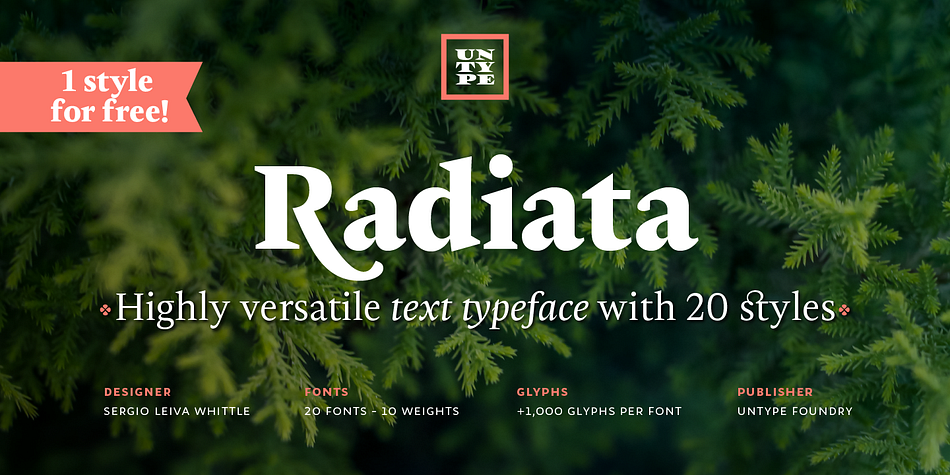 Radiata Medium family preview