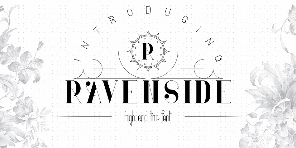 Ravenside-high End Trio Font T Light family preview