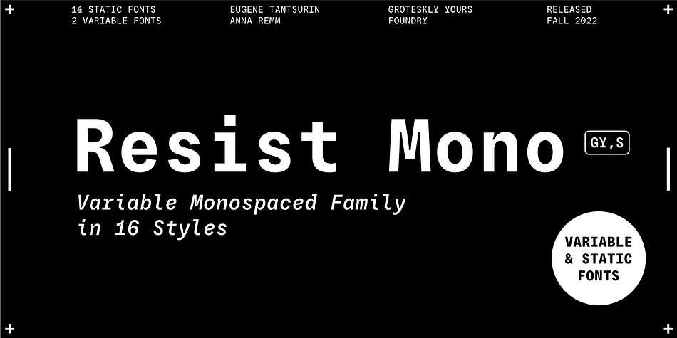 Resist Mono Trial Italic family preview