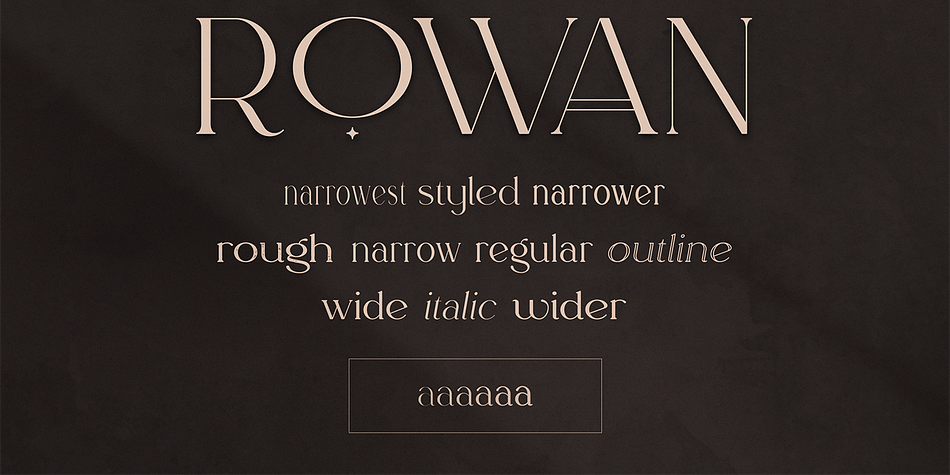 Rowan Regular 5 family preview