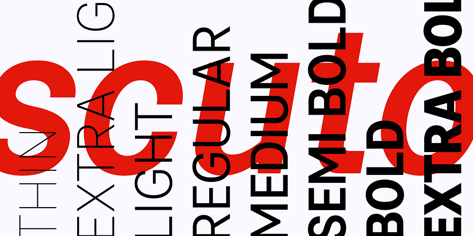 Scuto Sans Extra Light family specimen 2