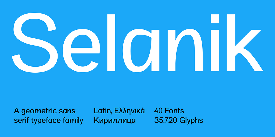 SK Selanik Rounded Regular family preview