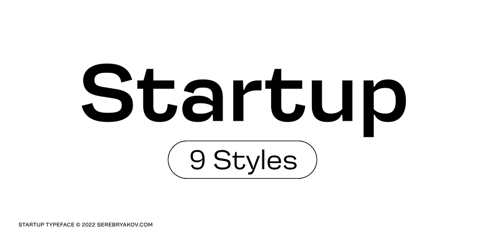 Startup Extra Light family preview