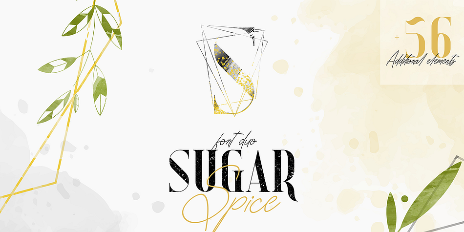 Sugar Spice - Font Duo Rough family preview