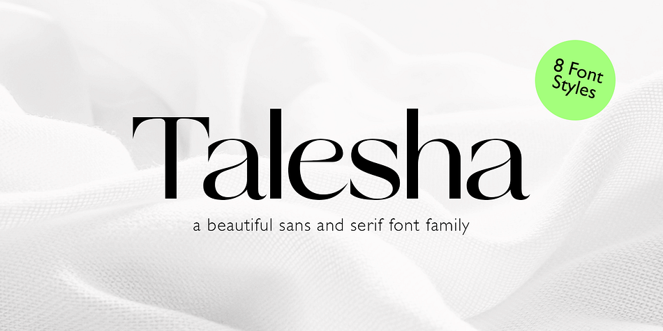 Talesha Condensed 02 Slant family preview