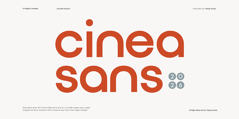 TBJ Cinea Sans Extra Bold family preview
