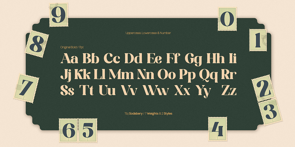 TBJ Sodabery Angular Bold family specimen 2