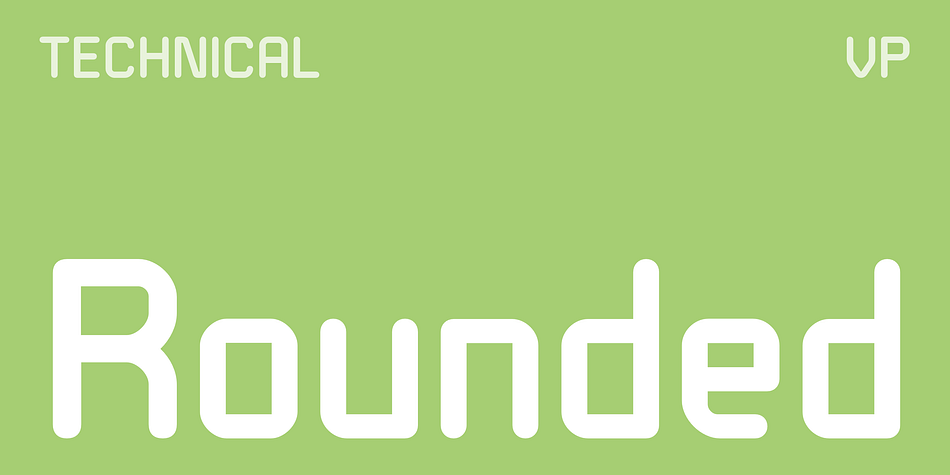Technical Rounded VP Thin Oblique family preview