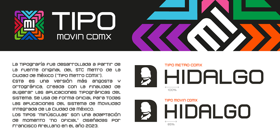 Tipo Movin CDMX Italic Light family specimen 2