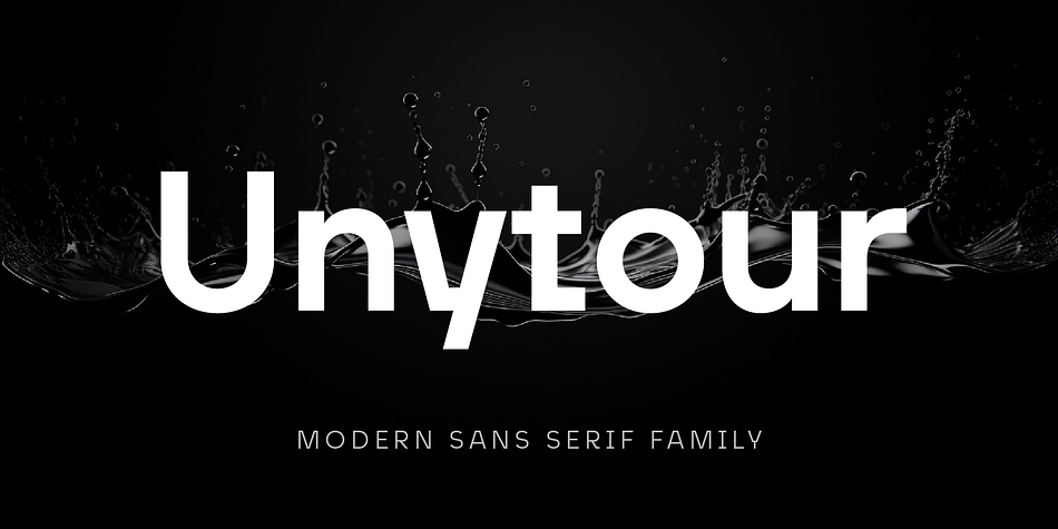 Unytour Narrow Semi Bold family preview