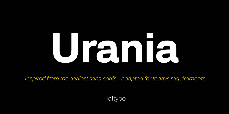 Urania Light family preview