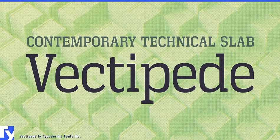 Vectipede ExtraLight Italic family preview