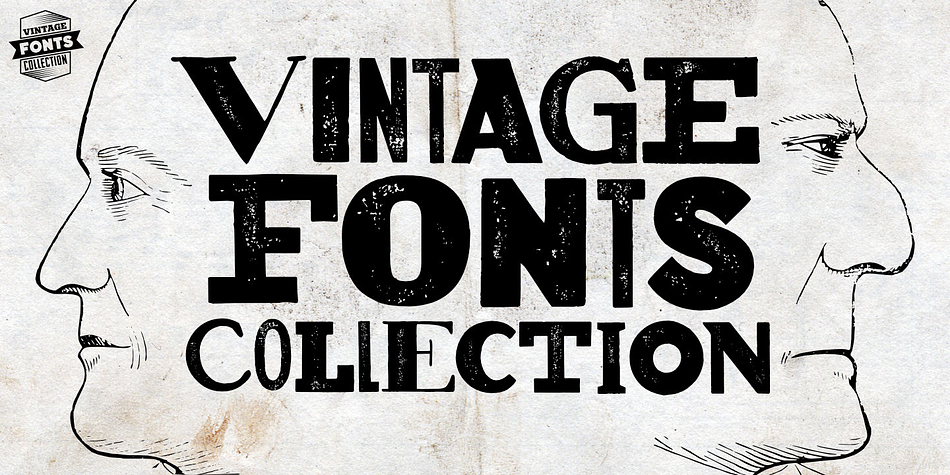 Vintage Fonts Collection Fantomen Regular family preview