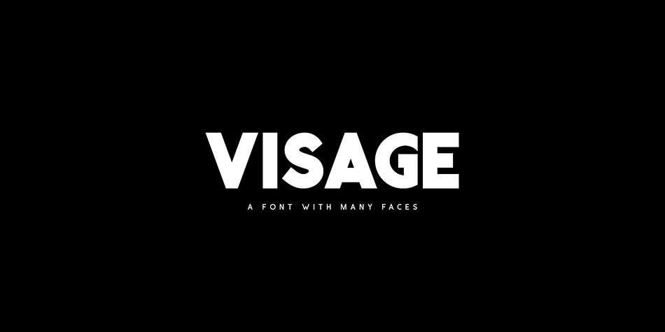 Visage Bold Rough family preview