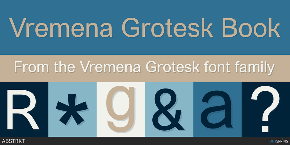 Vremena Grotesk Regular family preview