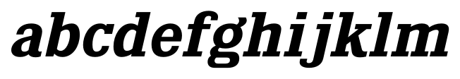 Kingsbridge Expanded SemiBold Italic abcdefghijklm