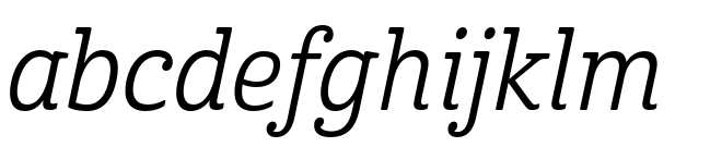 Cabrito Condensed Regular Italic abcdefghijklm