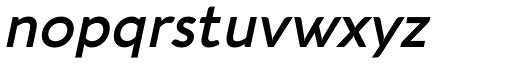 Aquawax Pro Demi Bold Italic nopqrstuvwxyz