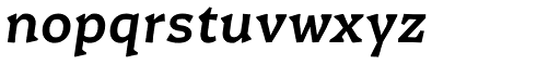 Certa Serif Medium Italic nopqrstuvwxyz