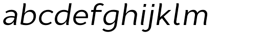 Cyntho Pro Italic abcdefghijklm