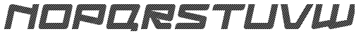 Logofontik Stripes 4F Italic NOPQRSTUVWXYZ
