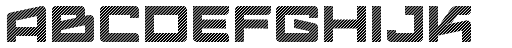 Logofontik Stripes 4F ABCDEFGHIJKLM
