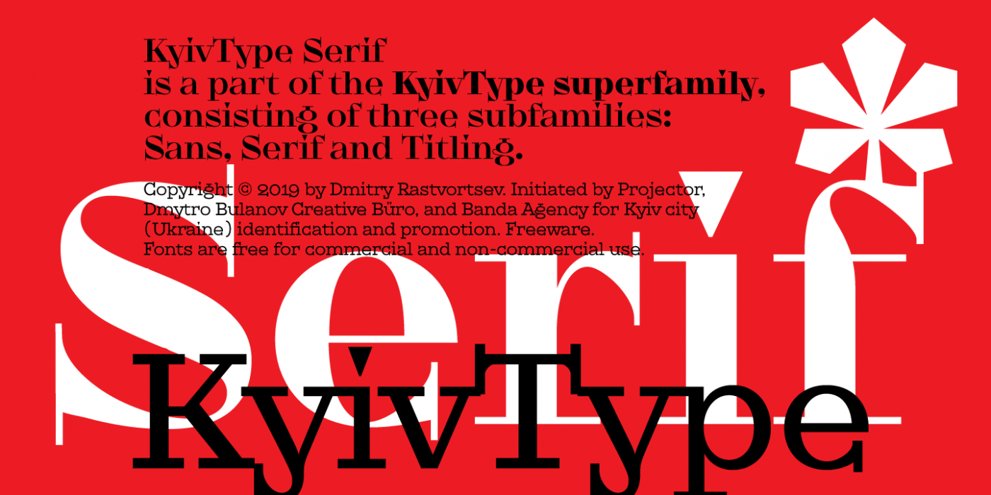 KyivType Serif Complete Family font specimen