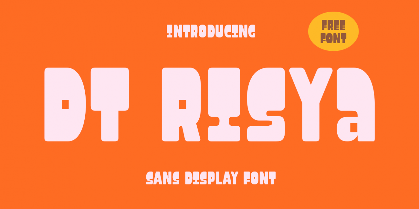 DT Risya Regular font specimen