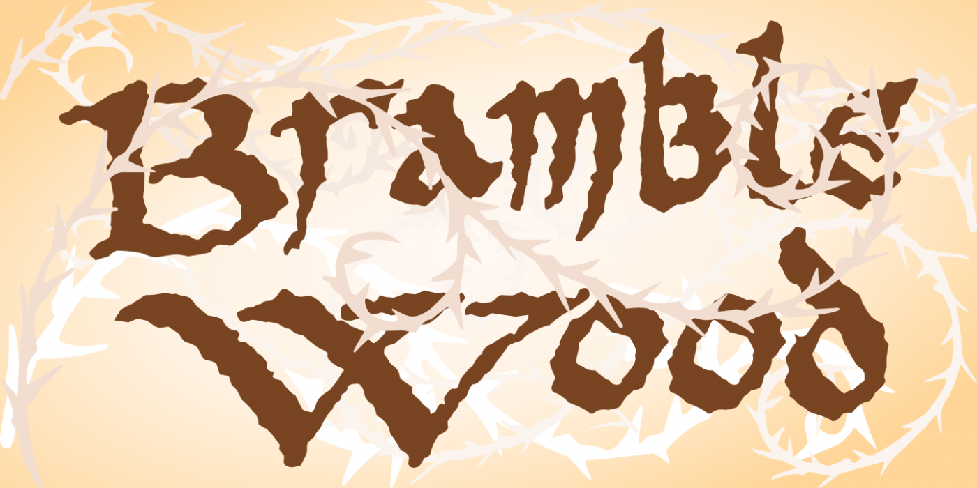 PR Bramble Wood 1 PR-BrambleWood-01 Regular font specimen