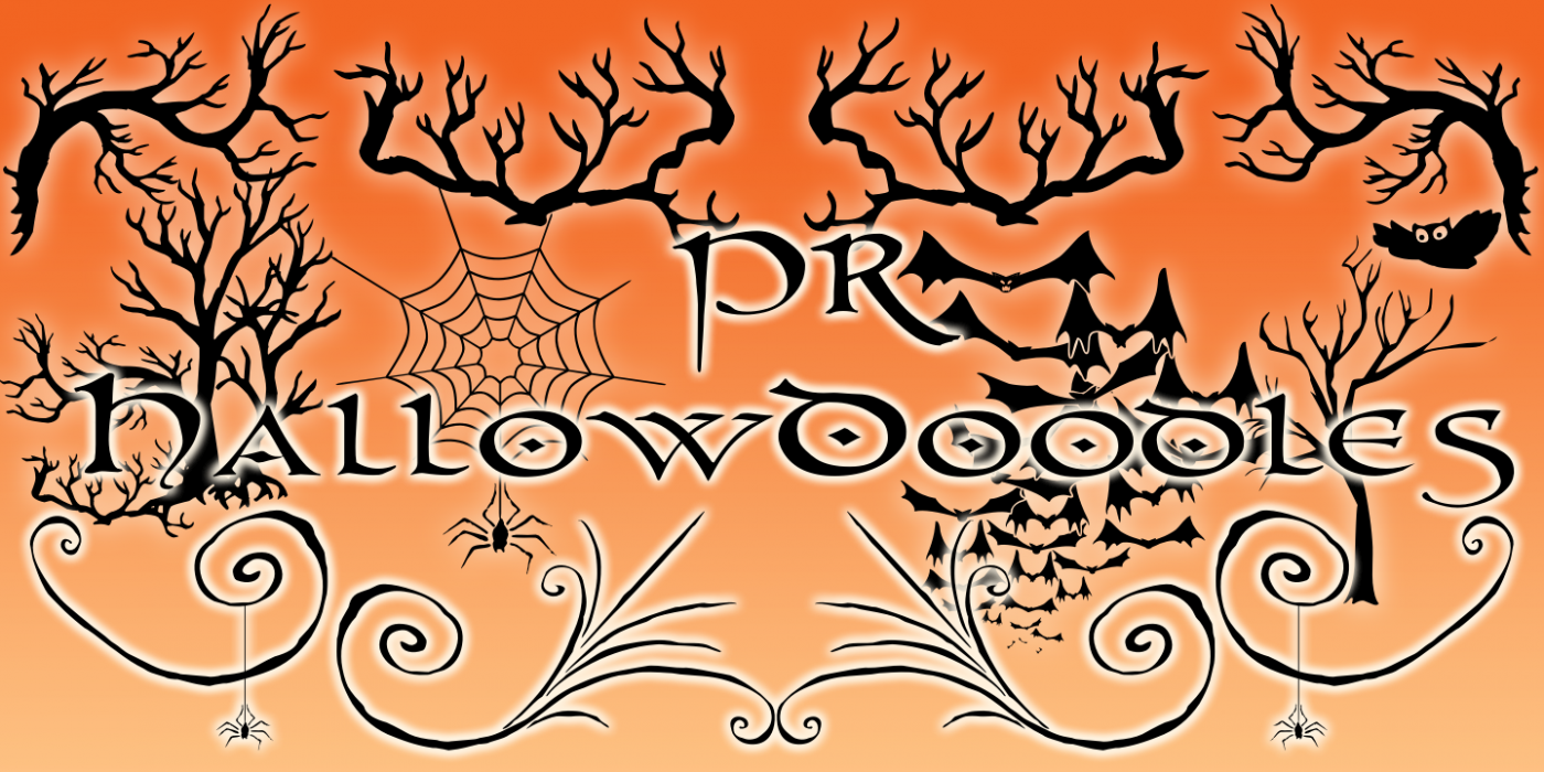PR Hallow Doodles 01 PR-HallowDoodles-01 Regular font specimen