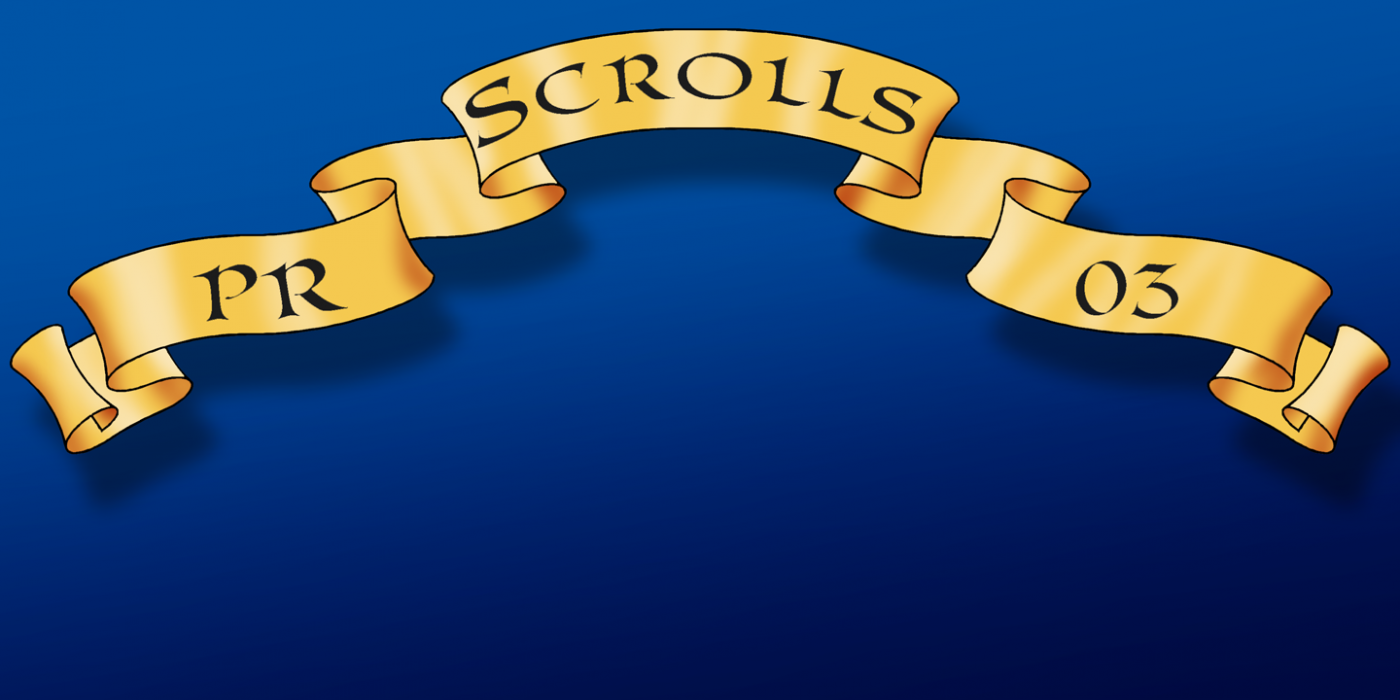PR Scrolls 03 PR-Scrolls-03 Regular font specimen