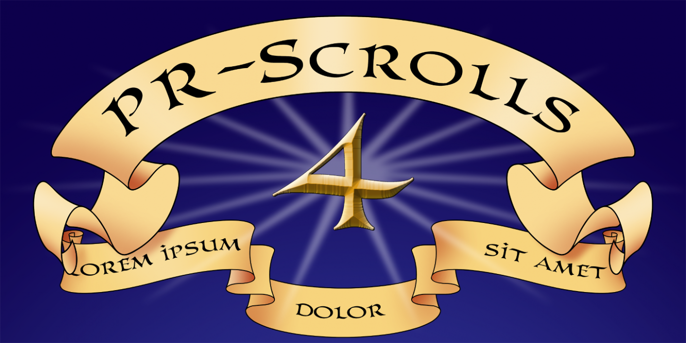PR Scrolls 04 PR-Scrolls-04 Regular font specimen