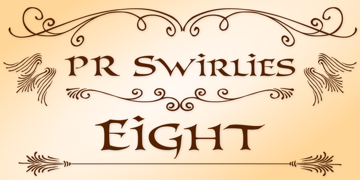 PR Swirlies 08 PR-Swirlies-08 Regular font specimen