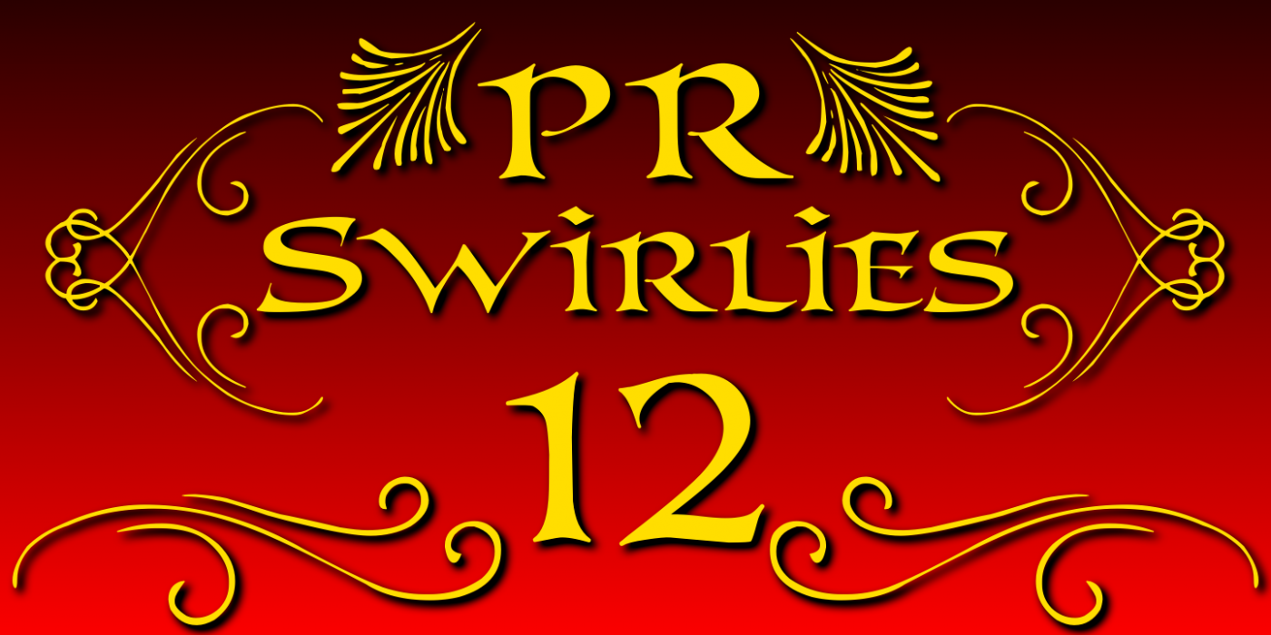 PR Swirlies 12 PR-Swirlies-12 Regular font specimen