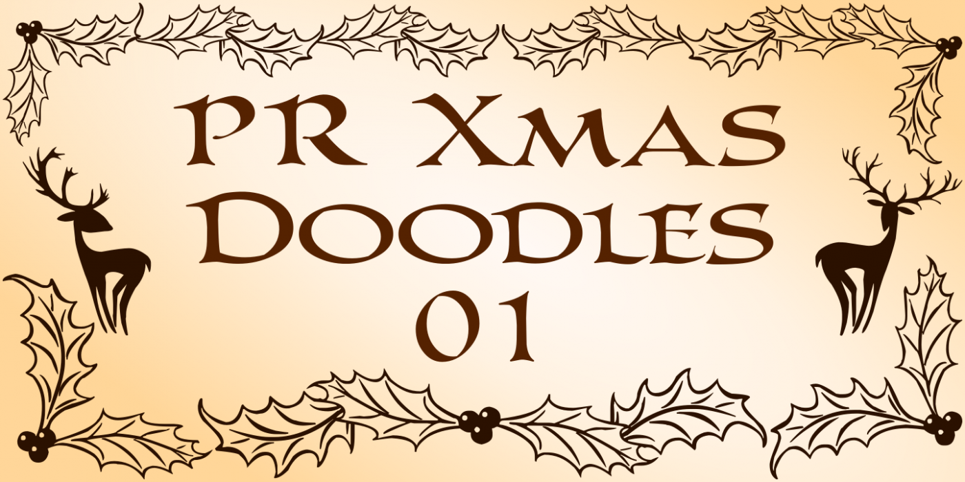 PR Xmas Doodles 01 PR-XmasDoodles-01 Regular font specimen