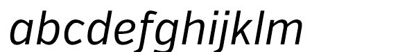 Verb Condensed Italic abcdefghijklm