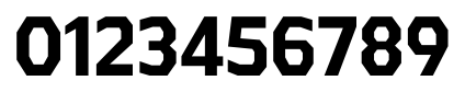 Athabasca Condensed Bold 0123456789