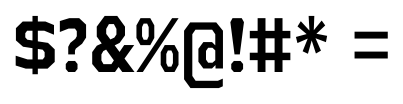 Athabasca Condensed Bold $?&%@!#*=