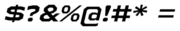 Athabasca Extended Bold Italic $?&%@!#*=