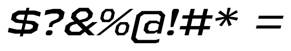 Athabasca Extended Italic $?&%@!#*=