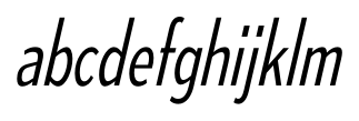 Mesmerize Condensed Light Italic abcdefghijklm